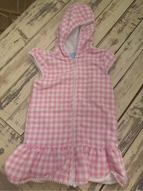 Classic whimsy gingham swim coverup
